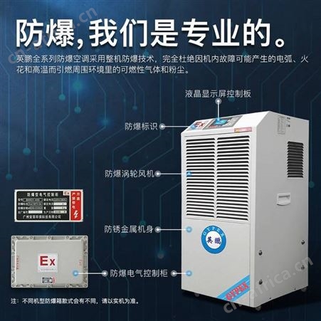 松下 夏普 三菱电机英鹏防爆除湿机 工业型抽湿机192升/天 BCF-7192C
