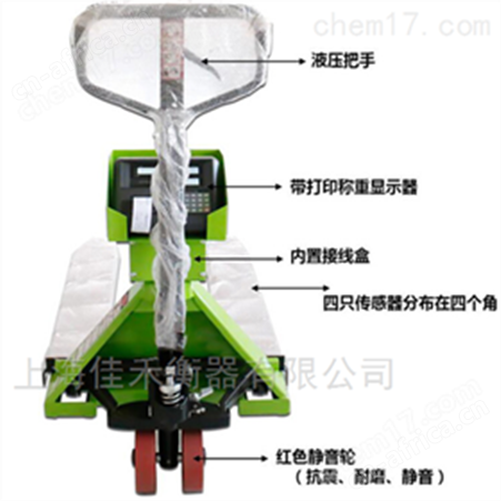 SCSSCS1T热敏带打印叉车秤，手撕打印液压叉车磅称