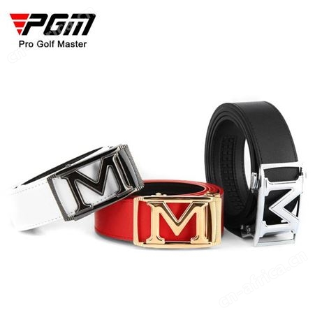 PGM高尔夫皮带 男士 头层牛皮 合金自动扣头 golf腰带 简约百搭