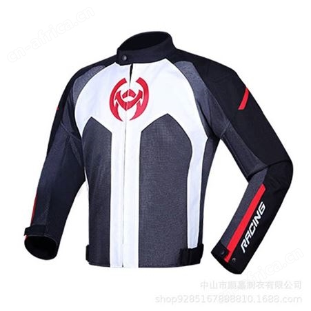 夏季摩托车骑行服套装户外反光机车服套装拉力骑士服轻薄修身