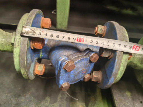 Y型过滤器DN50尺寸测量