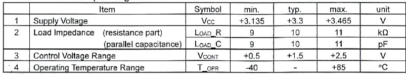 ±0.5PPM VC-TCXO压控温补晶振32MHZ规格参数 ±0.5PPM VC-TCXO压控温补晶振32MHZ规格参数
